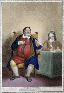 Die Gerechtigkeit - in „Die 7 Lebensalter des Menschen“ von Shakespeare, ill. von W. Broniley, London von Thomas Stothard
