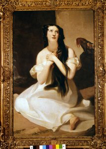 Porträt von Mary Ann Paton (Mrs Wood) (1802-1864), englische Sängerin. Gemälde von Thomas Sully