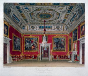 Innenansicht des Salons im Buckingham House, Westminster, London, 1817 von Thomas Sutherland