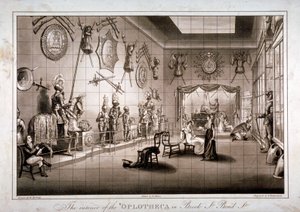 Die Hoplotheca, Brook Street, Westminster, London, um 1810 von Thomas Sutherland