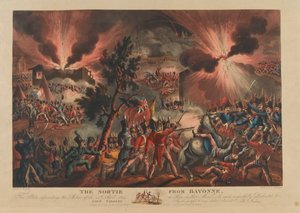 Der Ausfall von Bayonne, 1814 von Thomas Sutherland