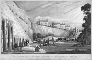 Der Friedhof in Liverpool, zeigt Mr. Huskissons Grab