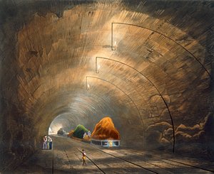 Der Tunnel, Liverpool und Manchester Eisenbahn, 1833