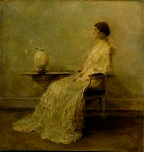 Dame in Weiß Nr. 2, ca. 1910 von Thomas Wilmer Dewing