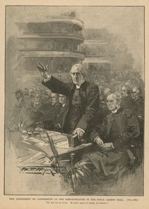 Erzbischof von Canterbury bei der Demonstration in der Royal Albert Hall von Thomas Walter Wilson
