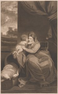 Elizabeth Lady Melbourne mit ihrem Sohn, dem Ehrenwerten Peniston Lamb von Thomas Watson
