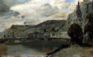Die Brücke bei Dinant von Thomas William Roberts