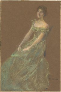 Das grüne Kleid von Thomas Wilmer Dewing