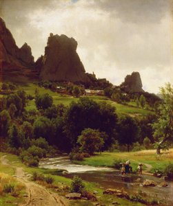 Sommer Pastorale (Ansicht von Kallenfels) 1853 von Thomas Worthington Whittredge