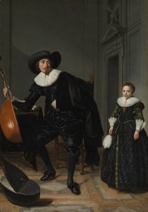 Ein Musiker und seine Tochter, 1629