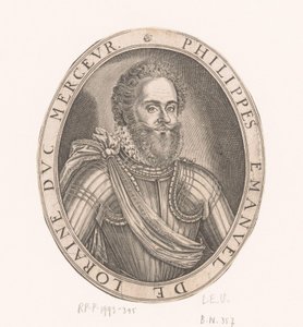 Porträt von Philippe-Emmanuel de Lorraine, Herzog von Mercoeur von Thomas de Leu
