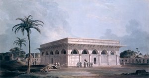 Chaunsath Khamba, Nizamuddin, Neu-Delhi (farbige Aquatinta)