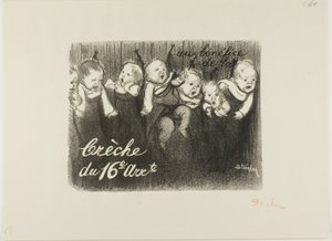 Zum Wohle der Kinderkrippe des 16. Arrondissements von Théophile Alexandre Pierre Steinlen