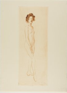 Stehendes Modell von Théophile Alexandre Pierre Steinlen