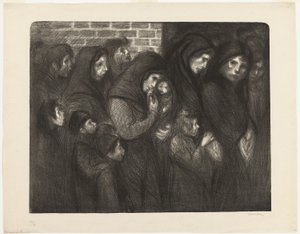 Die Witwen von Courrières von Théophile Alexandre Pierre Steinlen