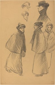 Figurenstudien [recto], spätes 19. - frühes 20. Jahrhundert