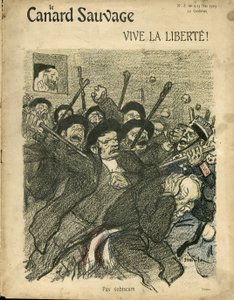 Illustration von Steinlen (1859-1923) für das Titelblatt von Die Wildente