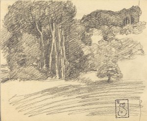 Der Wald bei Courdemanche, 1895