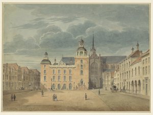 Rathaus und Kirche in Goes (Zeeland)