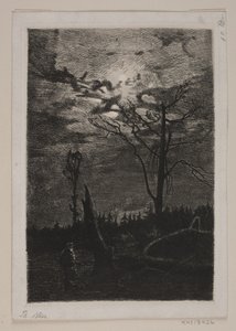 Waldrodung. Abend von Thorvald Niss