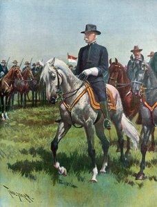Generalmajor Nelson A. Miles, U. S. A., Kommandeur der Armee von Thure de Thulstrup