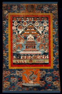 Gedenk-Thangka für das Bhimaratha-Ritual, 1850-75 von Tibetan School