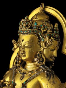 Figur von Vairochana, Densatil von Tibetan School