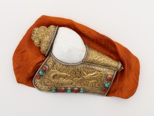 Paar von Muschelhörnern (dung-kar)