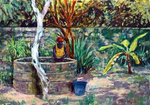 Der Gartenbrunnen, 2017 von Tilly Willis