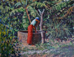 Frau am Brunnen von Tilly Willis