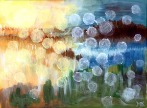 Träumerische Abstrakte Lichtlandschaft