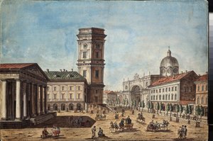 Ansicht des Newski-Prospekts in Sankt Petersburg