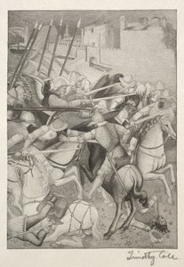 Alte italienische Meister: Schlacht von St. Ephesus gegen die Heiden von Sardinien, 1888-1892 von Timothy Cole