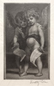 Alte italienische Meister: Zwei Kinderengel, 1888-1892 von Timothy Cole