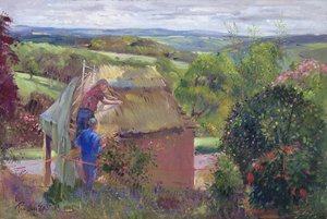 Das Sommerhaus decken, Lanhydrock House, Cornwall, 1993 von Timothy Easton
