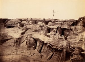 Quartiere der Männer in Fort Sedgwick, bekannt als Fort Hell