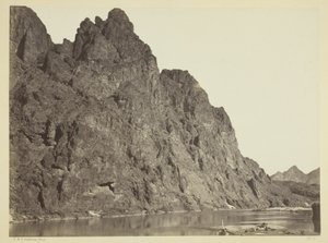 Felswand gegenüber Big Horn Camp, Black Canyon, Colorado River von Timothy O