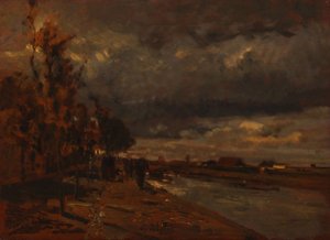 Kanal in Holland, 1885 von Tina Blau
