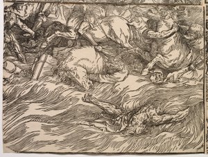 Die Untergang der Armee des Pharao im Roten Meer von Titian (c.1488 1576)