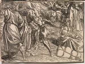 Die Untertauchen von Pharaos Armee im Roten Meer von Titian (c.1488 1576)