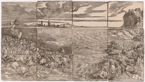Die Versenkung der Armee des Pharao im Roten Meer von Titian (c.1488 1576)