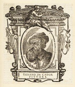 Porträt von Tizian, italienischer Maler der Renaissance, geboren in Pieve di Cadore, ca. 1488-1576