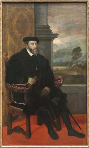 Kaiser Karl V. (Karl von Habsburg) von Tiziano Vecelli