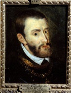 Porträt von Kaiser Karl V. (1500-1558) von Titian (c.1488 1576)