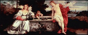 Heilige und weltliche Liebe von Tiziano Vecelli