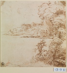 Ansicht einer bergigen Küste von Titian (c.1488 1576)