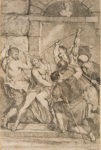 Die Krönung mit Dornen, graviert von Luigi Scaramuccia (1616-80) 1675 von Tiziano Vecelli