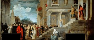 Die Darstellung der Jungfrau im Tempel, 1534-1538 von Titian