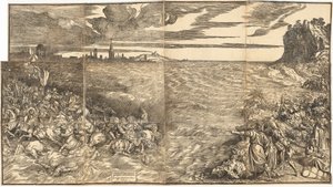 Die Untergang der Armee des Pharao im Roten Meer von Titian