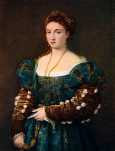 Porträt einer Adligen, oder La Bella, ca. 1536, 1937 von Tiziano Vecelli